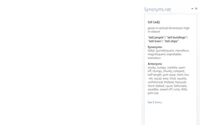 Synonyms.net for Microsoft 365 — screenshot
