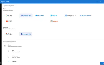 SysTools Cloud Migration Tool for Microsoft 365 — screenshot