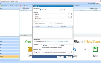 SysTools Exchange Recovery for Microsoft 365 — screenshot