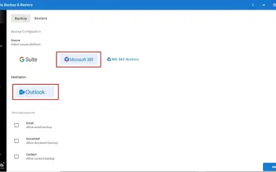 SysTools For OneDrive Business Backup Tool for Microsoft 365 — screenshot