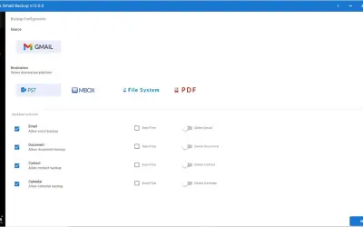 SysTools Gmail Backup Tool for Microsoft 365 — screenshot