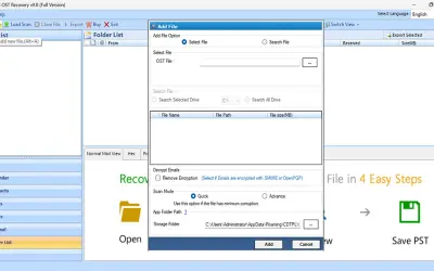 SysTools OST Recovery for Microsoft 365 — screenshot