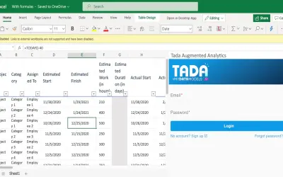 Tada Augmented Analytics for Microsoft 365 — screenshot