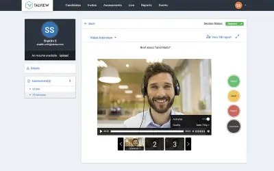 Talview Video Interviewing for Microsoft 365 — screenshot