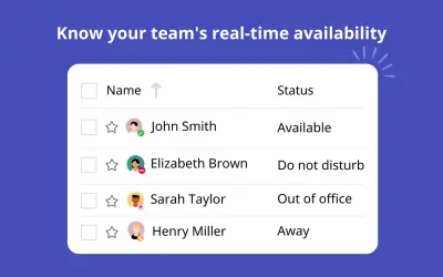 Team Board In/Out Status List for Microsoft 365 — screenshot