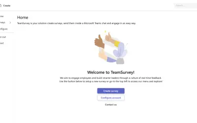 Team Survey - Feedback Surveys for Microsoft 365 — screenshot