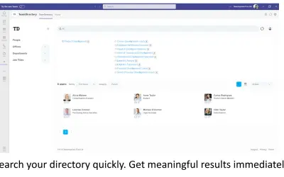 TeamDirectory for Microsoft 365 — screenshot