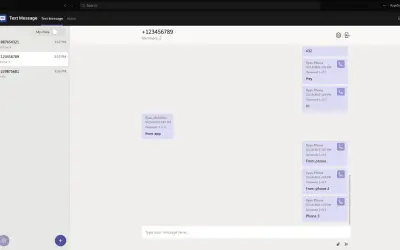 Text Message for Microsoft 365 — screenshot
