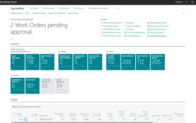 The Asset Guardian (TAG) CMMS-EAM for Microsoft 365 — screenshot