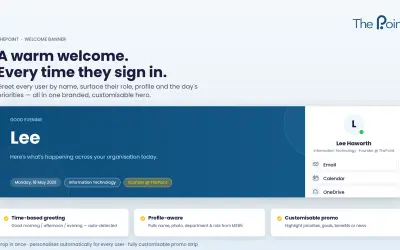 ThePoint Welcome Banner for Microsoft 365 — screenshot