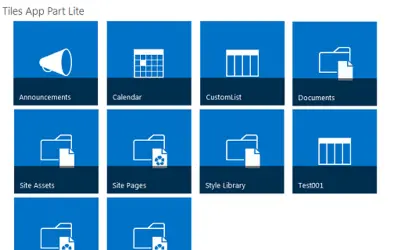 Tiles App Lite for Microsoft 365 — screenshot