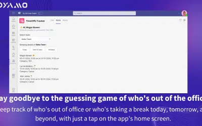 TimeOffs Tracker for Microsoft 365 — screenshot