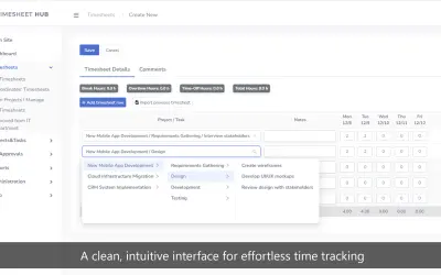 Timesheet Hub for Microsoft 365 — screenshot