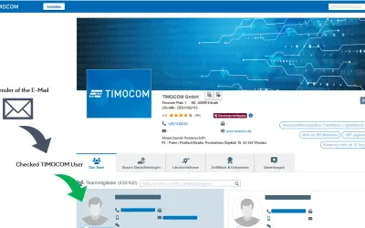 TIMOCOM Check for Microsoft 365 — screenshot