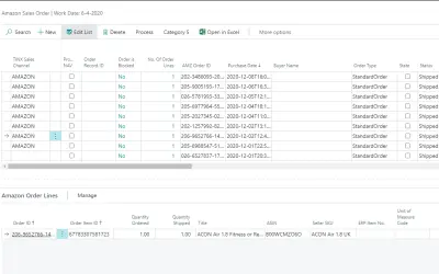 Tinx Amazon Connector for Microsoft 365 — screenshot