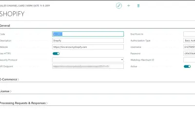 Tinx Shopify Connector for Microsoft 365 — screenshot