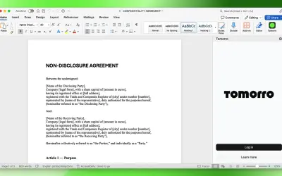 Tomorro for Microsoft 365 — screenshot