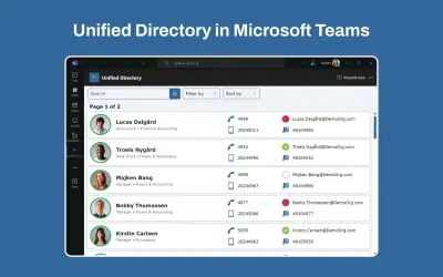 Unified Directory for Microsoft 365 — screenshot