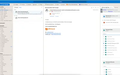 UPrince Mail Manager for Microsoft 365 — screenshot
