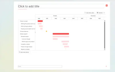 UpSlide Gantt Charts for PowerPoint for Microsoft 365 — screenshot
