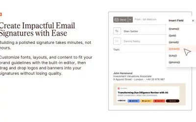 UpSlide Signatures Add-in for Outlook for Microsoft 365 — screenshot