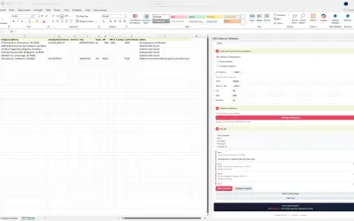 USPS Address Validator for Microsoft 365 — screenshot