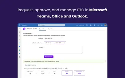 Vacation Tracker for Microsoft 365 — screenshot