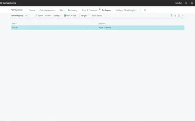 Variable G/L Import for Microsoft 365 — screenshot