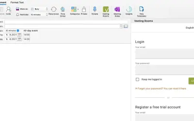 Veeting Rooms Add-In for Outlook for Microsoft 365 — screenshot