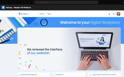 Velocity - Modern HR Platform for Microsoft 365 — screenshot