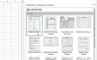 Vertex42 Template Gallery for Microsoft 365 — screenshot