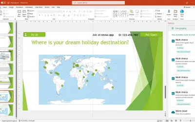 Vevox for PowerPoint for Microsoft 365 — screenshot
