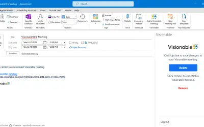 Visionable for Outlook for Microsoft 365 — screenshot