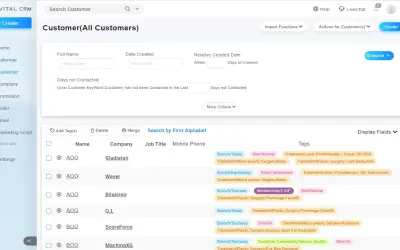 VITAL CRM - Customer Relationship Management for Microsoft 365 — screenshot