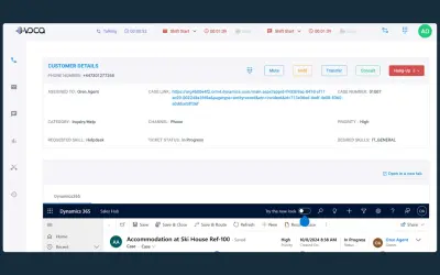 Voca Conversational Interaction Center for Microsoft 365 — screenshot