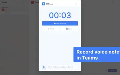 Vocal for Microsoft 365 — screenshot