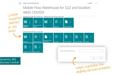 Warehouse Mobile for Microsoft 365 — screenshot