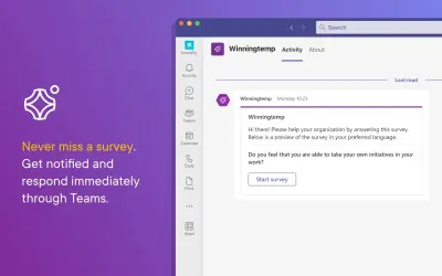 Winningtemp for Microsoft 365 — screenshot