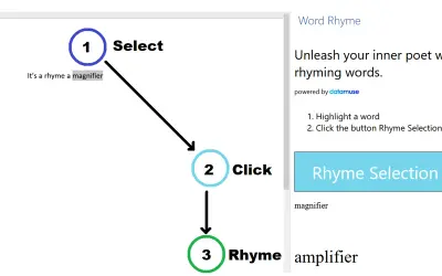 Word Rhyme for Outlook for Microsoft 365 — screenshot