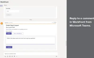 Workfront for Microsoft 365 — screenshot