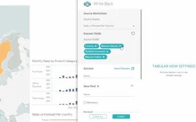 Write-Back Cloud for Tableau for Microsoft 365 — screenshot