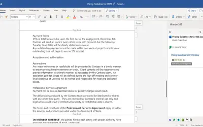 Wunder365 for Office for Microsoft 365 — screenshot