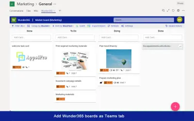 Wunder365 for Teams for Microsoft 365 — screenshot