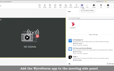 WyreStorm for Microsoft 365 — screenshot