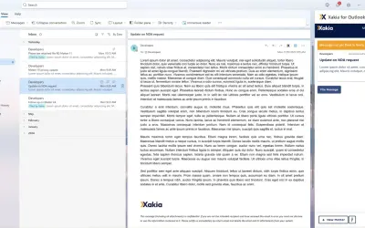 Xakia for Outlook for Microsoft 365 — screenshot