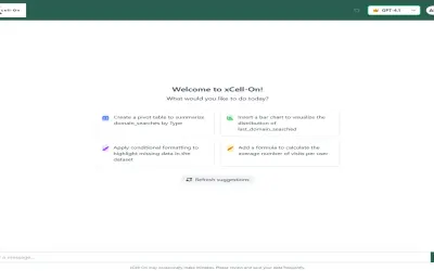 xCell-On for Microsoft 365 — screenshot