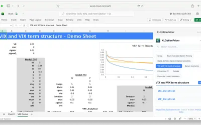 XLOptionPricer for Microsoft 365 — screenshot