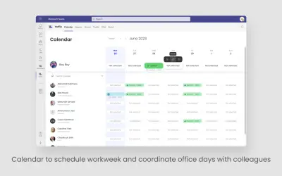 Yoffix Desk & Room Booking App for Microsoft 365 — screenshot