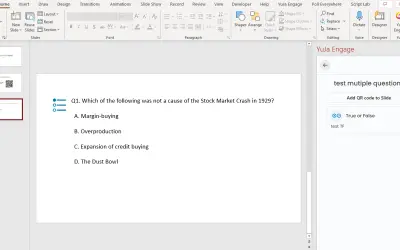 YuJa Engage Plugin for PowerPoint for Microsoft 365 — screenshot