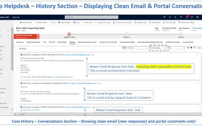 Zap Helpdesk - Email to Case for Microsoft 365 — screenshot